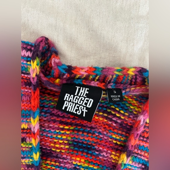 The Ragged Priest Blender Cardigan in multi-color size Small - Picture 3 of 5